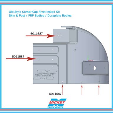 Old Style Corner Cap Install "Rivet Kit"